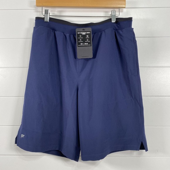 Fabletics 9" Fundamental Short II Mens Large Lined 4-Way Stretch Workout Gym - Picture 1 of 14